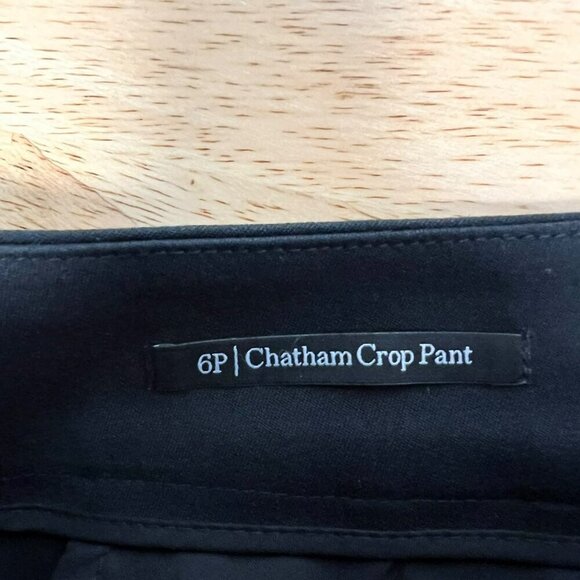 Talbots Chatham Crop Pant Black Womens Size 6P Side Zipper - Picture 8 of 9